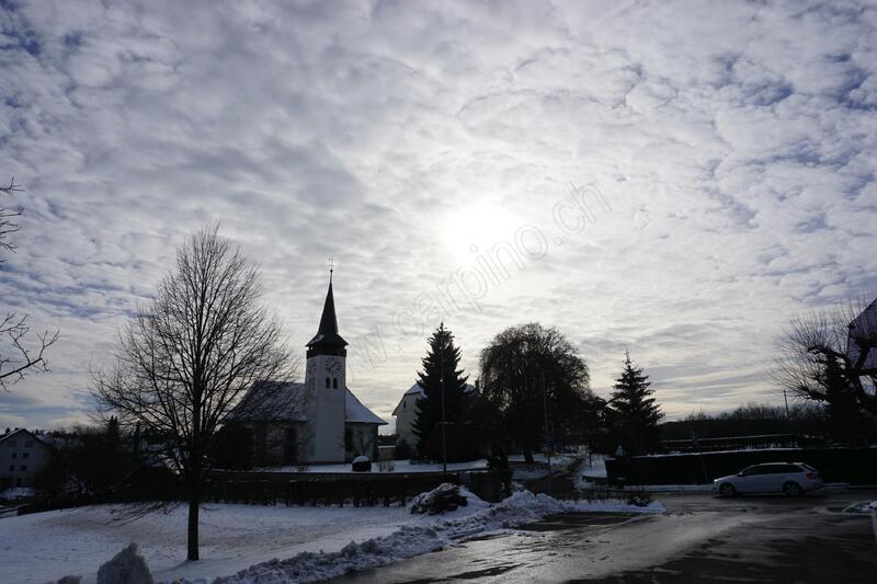 Kirche Thunstetten im Winter