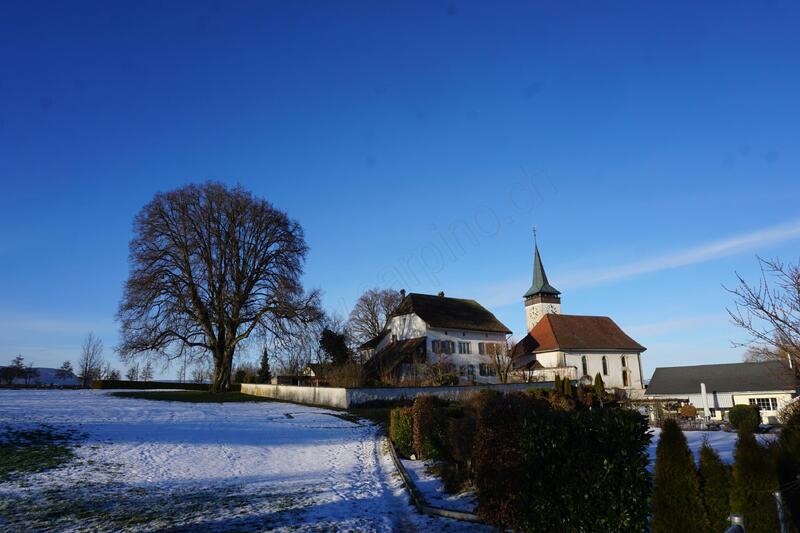 Kirche Thunstetten im Winter